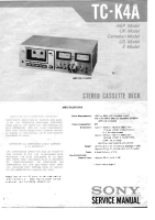 Sony TC-K4A - Service Manual 